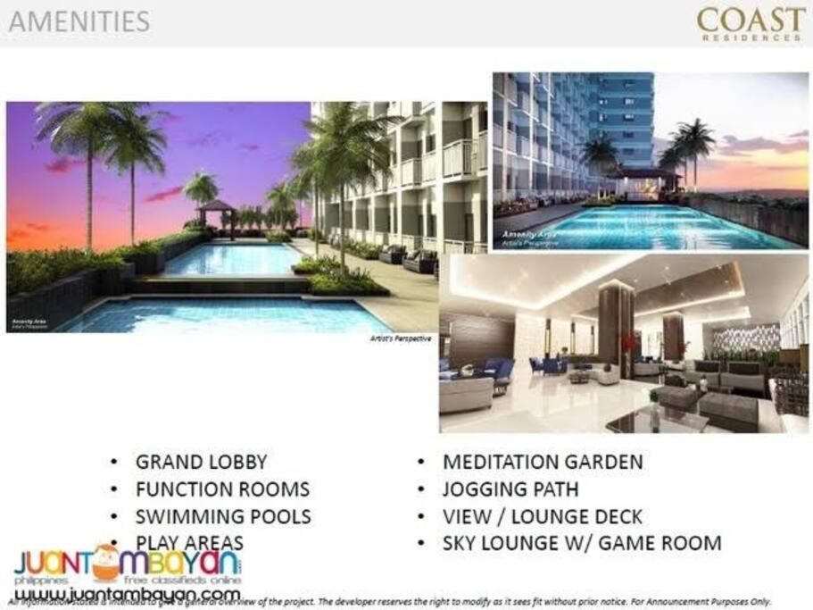 Smdc Coast Residences Lovely Fully-Furnished 1 Bedroom Condo With Pool Манила Экстерьер фото